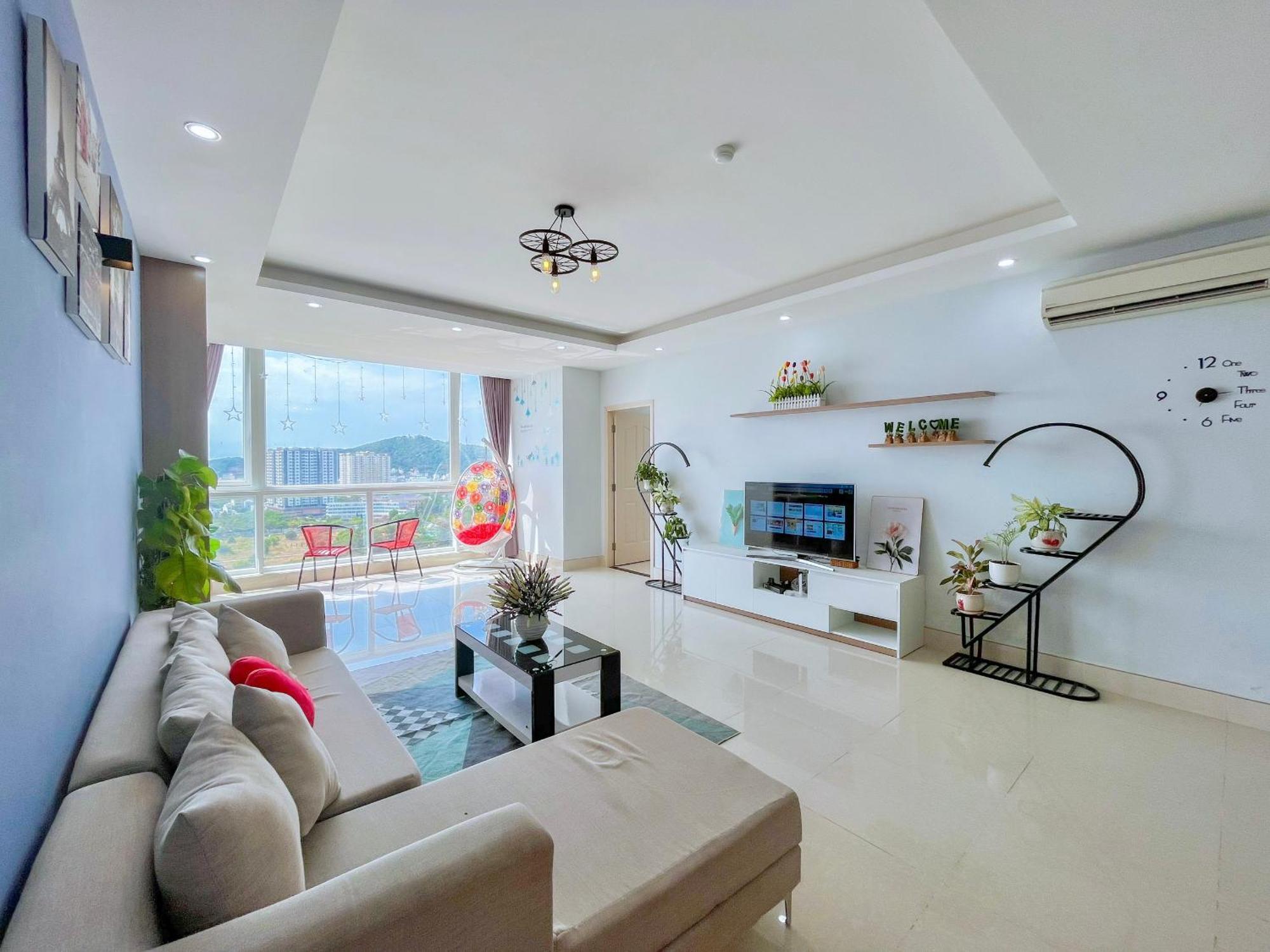 Can Ho Oasky,3 Phong View Dep Nhin Ra Bien,Nui Va Ho Bau Sen 头顿 外观 照片