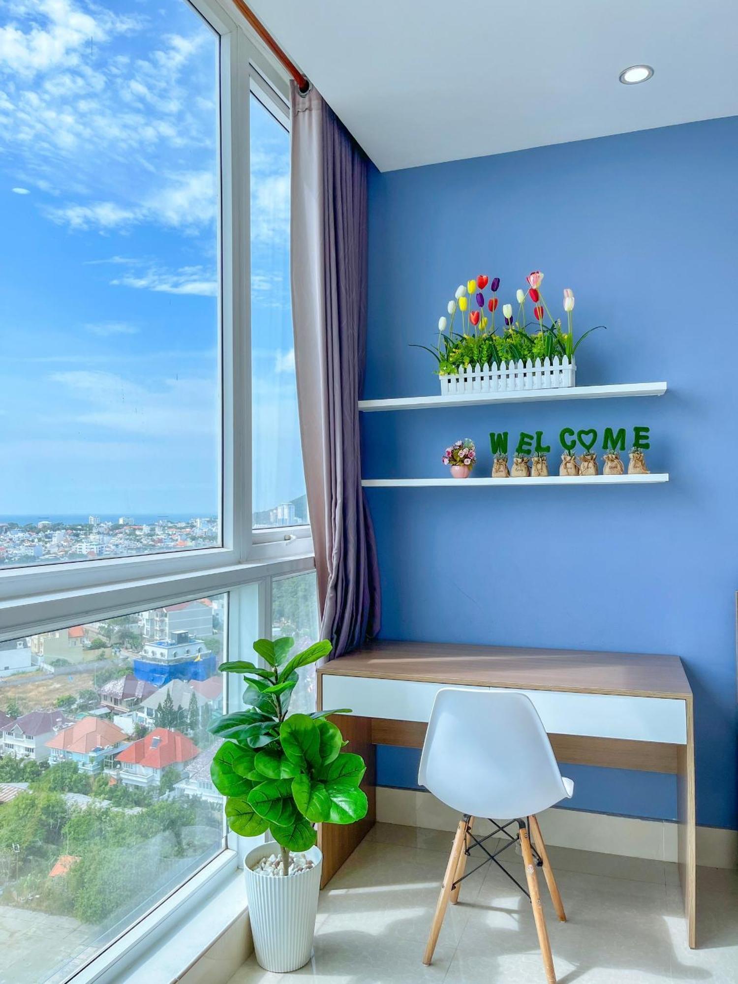 Can Ho Oasky,3 Phong View Dep Nhin Ra Bien,Nui Va Ho Bau Sen 头顿 外观 照片