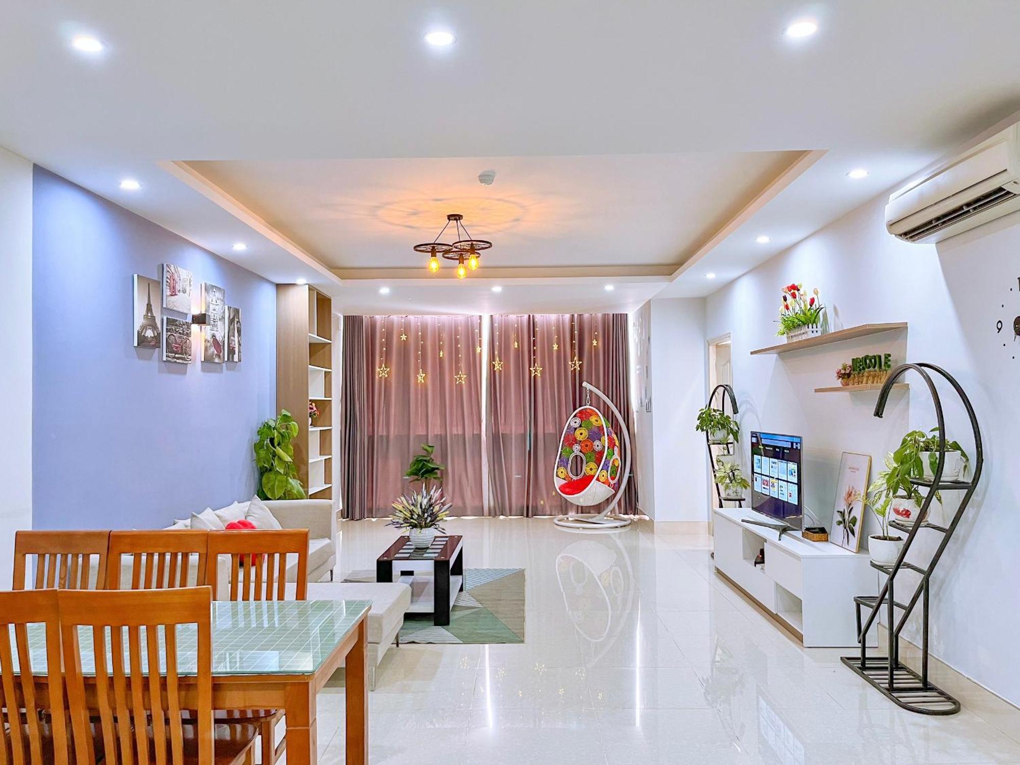 Can Ho Oasky,3 Phong View Dep Nhin Ra Bien,Nui Va Ho Bau Sen 头顿 外观 照片