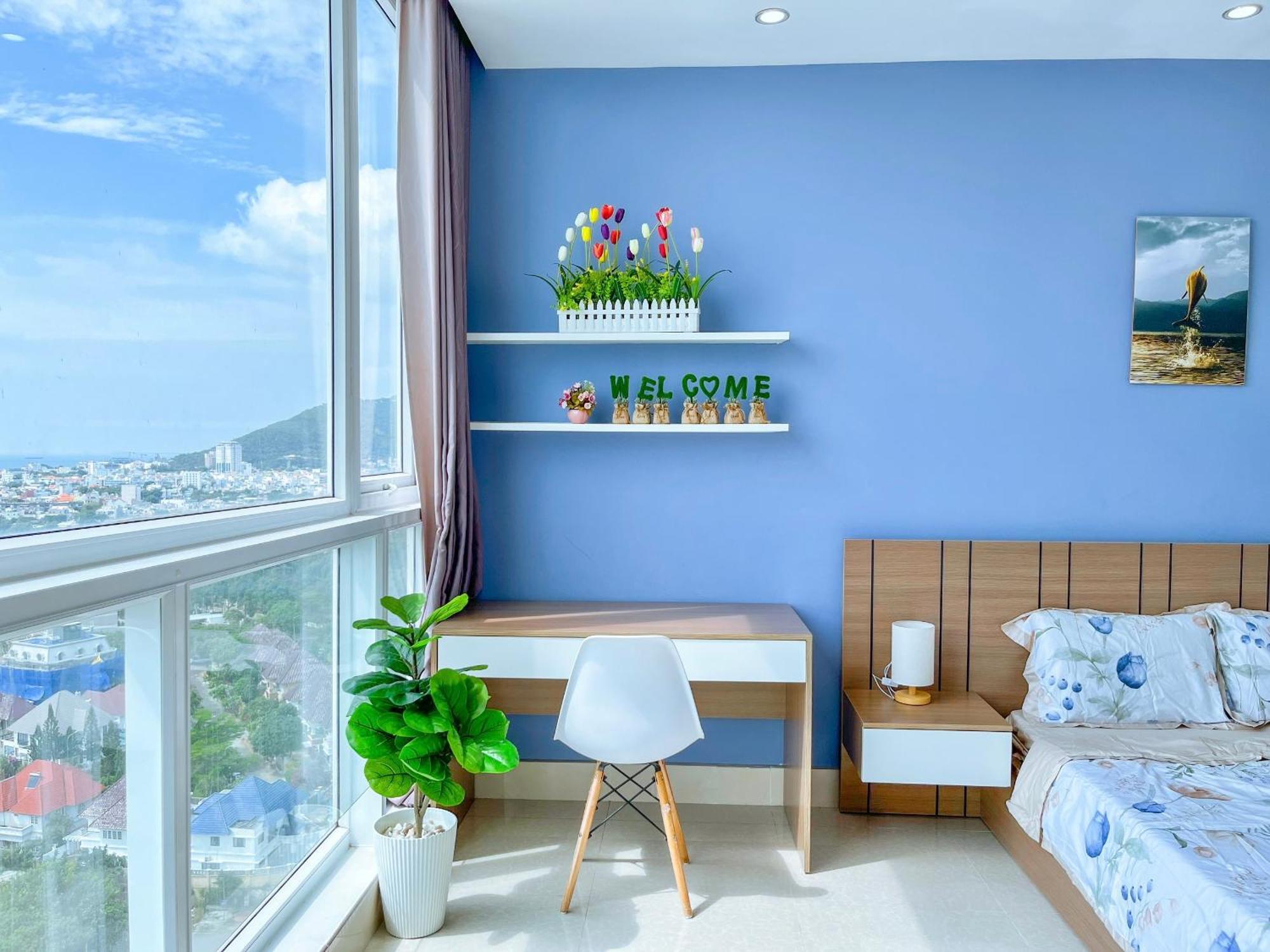 Can Ho Oasky,3 Phong View Dep Nhin Ra Bien,Nui Va Ho Bau Sen 头顿 外观 照片